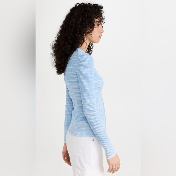 STAUD Color Block Ribbed Cardigan Sweater - Picture 3 of 11
